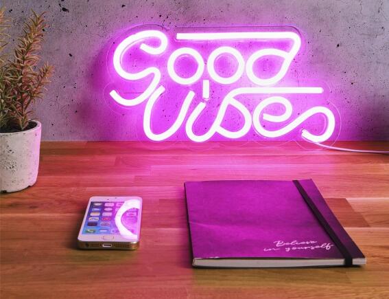 Φωτιστικό Neon Home Deco Factory LA10471 - Good Vibes - USB