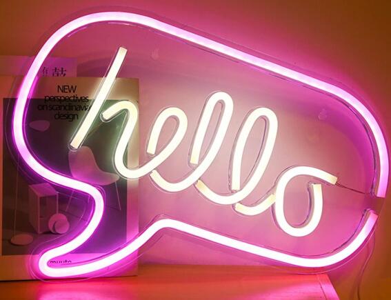 Φωτιστικό Neon Home Deco Factory LA10425 - Hello - USB