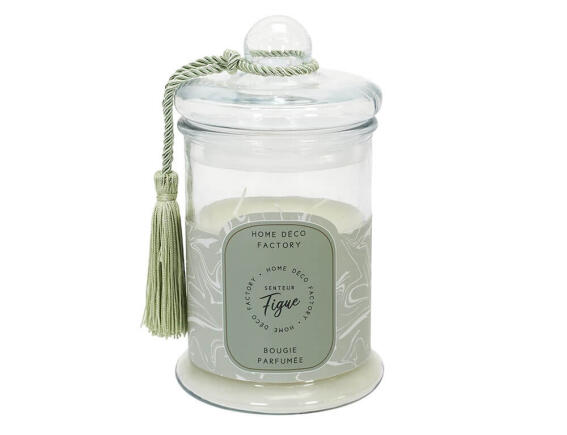 Home Deco Factory Αρωματικό κερί με διάρκεια καύσης 80 ώρες, άρωμα Figue και διαστάσεις 13.2x23.5cm