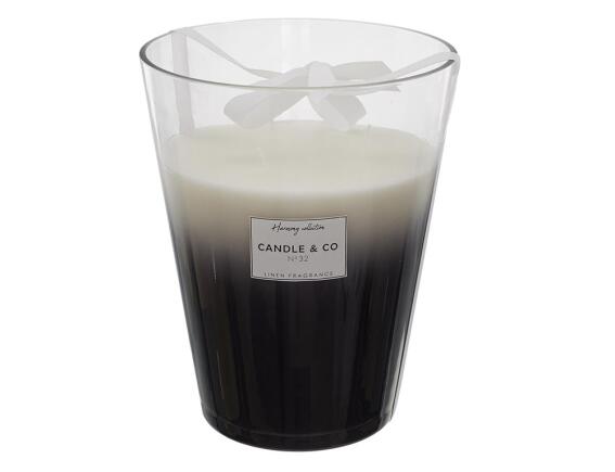 Αρωματικό κερί Harmony Home Deco Factory με διάρκεια καύσης 120 ώρες, άρωμα Fresh linen και διαστάσεις 18.7x23.2cm