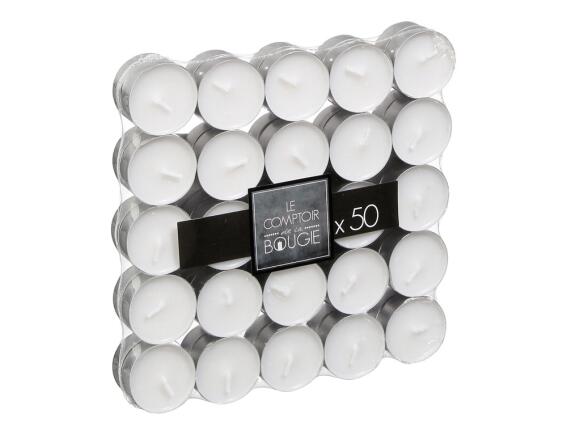 Σετ Διακοσμητικά Κεριά Ρεσώ Αtmosphera με διάρκεια καύσης 4 ώρες και διάμετρο 3.7cm - 50 τεμάχια