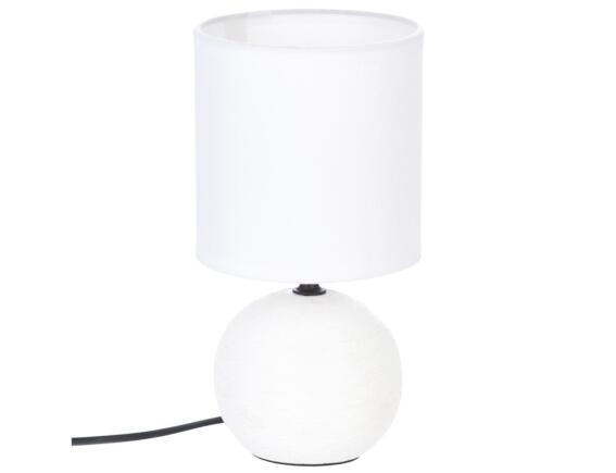 Επιτραπέζιο φωτιστικό Timéo Atmosphera με λαμπτήρα Ε14 και διαστάσεις 13x13x24.5cm - White