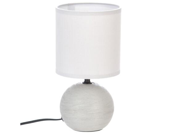 Επιτραπέζιο φωτιστικό Timéo Atmosphera με λαμπτήρα Ε14 και διαστάσεις 13x13x24.5cm - Grey