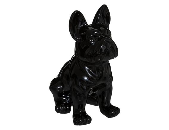 Αtmospher Διακοσμητική Φιγούρα Σκυλάκι Bulldog με διαστάσεις 22.5x18x12cm - Black