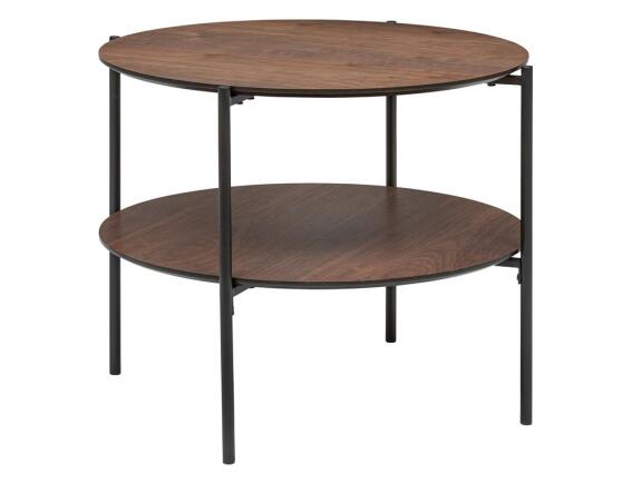 Tραπεζάκι Βοηθητικό Kemi Atmosphera με διαστάσεις 63.2x52cm - ΜDF & Μέταλλο - Aπόχρωση Καφέ