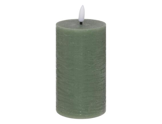 Διακοσμητικό Κερί LED Molia Atmosphera με διαστάσεις 7x7x15cm - Green