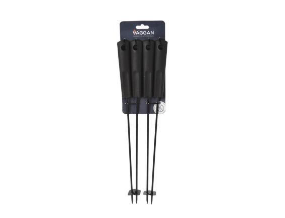 Vaggan 4 Μεταλλικά σουβλάκια μπάρμπεκιου (C83500300) Με αντικολλητική επίστρωση, 45.5 cm