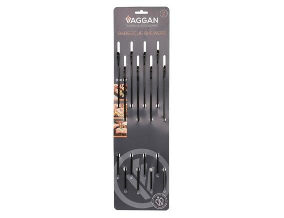 Vaggan 8 Μεταλλικά σουβλάκια μπάρμπεκιου (C83500510) Aνοξείδωτο ατσάλι, Με αντικολλητική επίστρωση, 40 cm