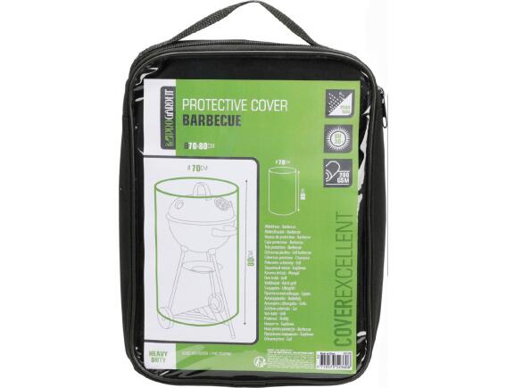 Κάλυμμα ψησταριάς BBQ (FC4640090) Από πολυεστέρα 600D, Διαμέτρου 70cm και Ύψους 80cm και UV προστασία 30+