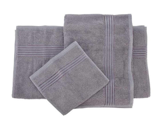 H&S COLLECTION Σετ Πετσέτες μπάνιου από Βαμβάκι 600gsm, σε 3 μεγέθη, με διαστάσεις 140x70cm, 50x30cm και 100x50cm - Lavender
