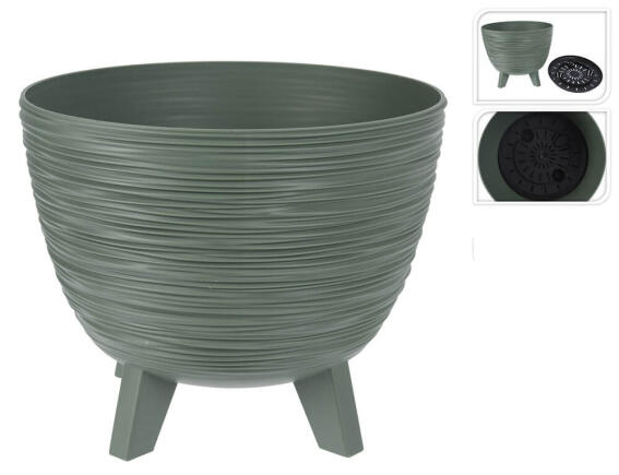 THE NETHERLANDS Γλάστρα με σύστημα αποστράγγισης, βάση και διαστάσεις 23.6x23.6x19.5cm