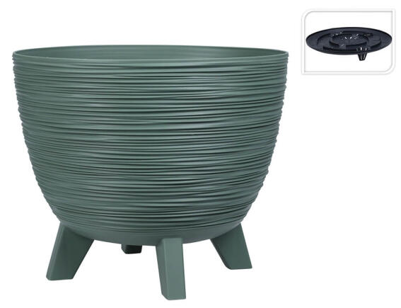 THE NETHERLANDS Γλάστρα με σύστημα αποστράγγισης, βάση και διαστάσεις 29x29x24cm