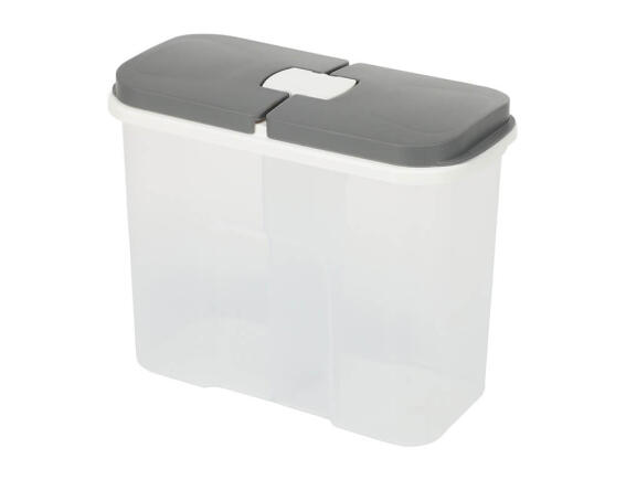 Excellent Houseware Δοχείο Αποθήκευσης Τροφίμων με καπάκι, 2 διαμερίσματα και συνολική χωρητικότητα 2.1L