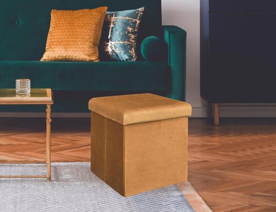 Σκαμπό Giulia Home Deco Factory με αποθηκευτικό χώρο και διαστάσεις 38x38x38cm