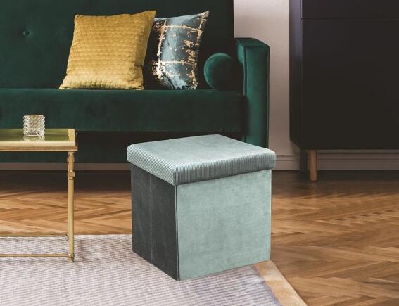 Σκαμπό Giulia Home Deco Factory με αποθηκευτικό χώρο και διαστάσεις 38x38x38cm