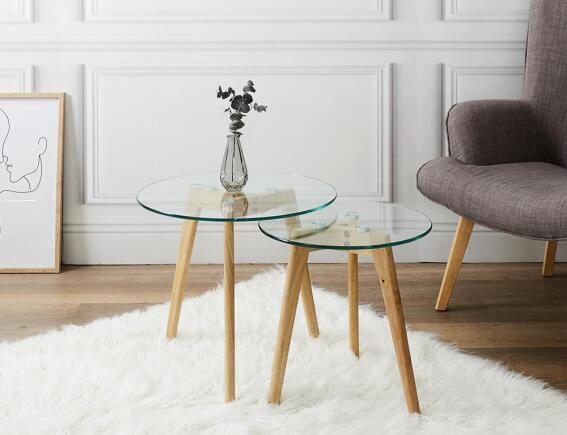 Σετ Τραπεζάκια Σαλονιού Home Deco Factory με διαστάσεις 50x50x43cm και 40x40x40cm - 2 τεμάχια