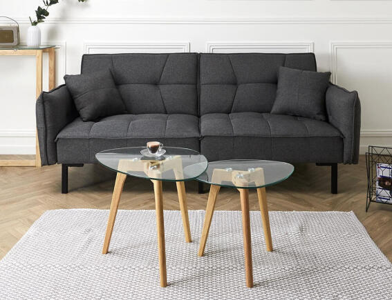 Σετ Τραπεζάκια Σαλονιού Home Deco Factory με διαστάσεις 60x43x45cm και 50x40x38cm - 2 τεμάχια