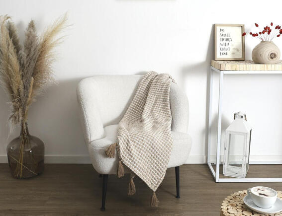 Home Deco Factory Ριχτάρι πολυθρόνας  με διαστάσεις 150x125cm