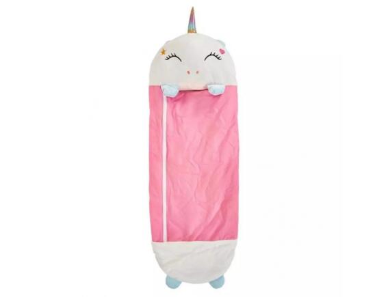 Home Deco Kids TX9401 Παιδικός Υπνόσακος με Ενσωματωμένο Μαξιλάρι 50x130cm Λευκό & Ροζ