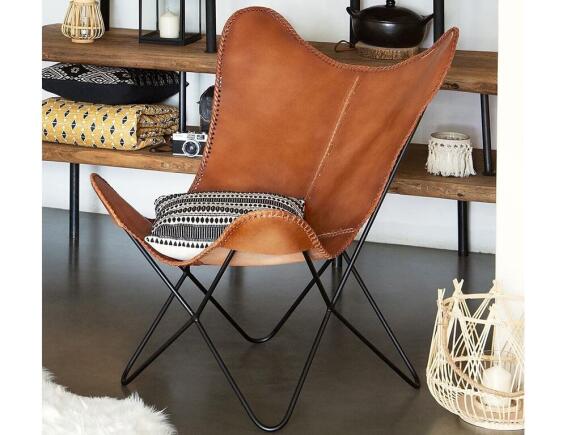 Atmosphera Δέρμα καρέκλας για μεταλλικό σκελετό Dario - Cognac brown - Δεν περιλαμβάνεται ο σκελετός