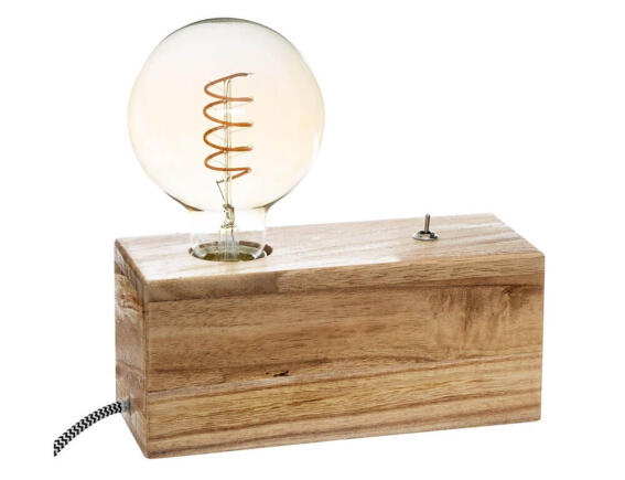 Atmosphera  Επιτραπέζιο φωτιστικό Tibu με λαμπτήρα Ε27 και διαστάσεις 20x20x8.8cm
