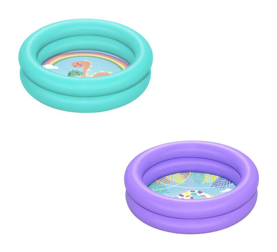 BESTWAY παιδική φουσκωτή πισίνα 51061 21lt Φ61x15cm διάφορα χρώματα 1τμχ