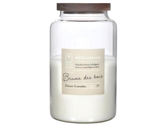 Αρωματικό κερί Home Deco Factory με διάρκεια καύσης 70 ώρες, άρωμα Wood Mist και διαστάσεις 14x23.5cm