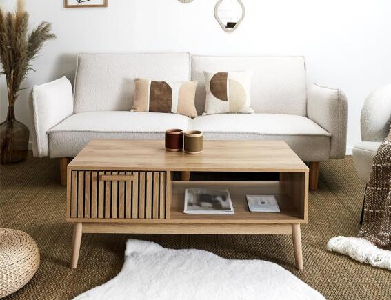 Τραπεζάκι Σαλονιού Klaus Home Deco Factory με διαστάσεις 100x50x43cm