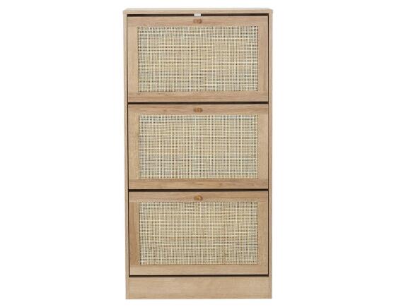 Παπουτσοθήκη Bali Home Deco Factory με 3 ράφια, 6 επίπεδα και διαστάσεις 60x24x113cm - Απόχρωση Ξύλου