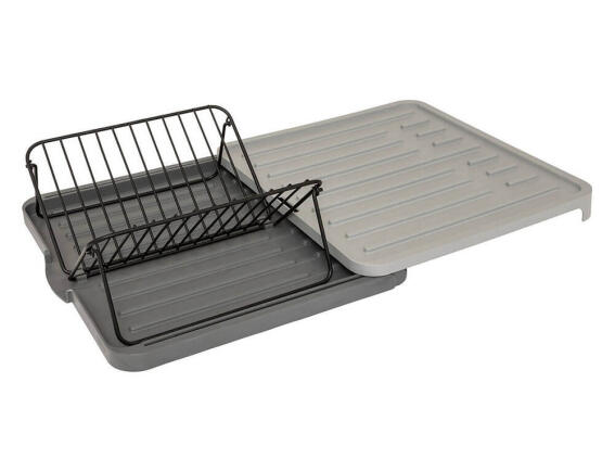 5Five Πτυσσόμενη Πιατοθήκη 12 Πιάτων 58.2x36.2x10.3cm Γκρι