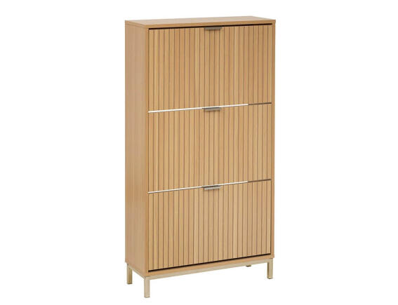 5five Παπουτσοθήκη Tasso με 3 ράφια, 6 επίπεδα και διαστάσεις 63x24x131.5cm - Απόχρωση Ξύλου