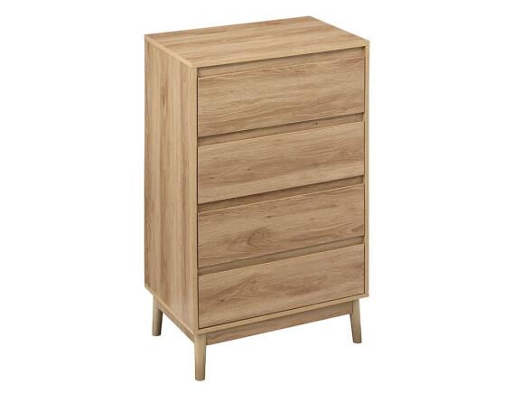 5Five Συρταριέρα Abana με 4 συρτάρια και διαστάσεις 60x40x107.3cm