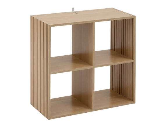 5Five Ραφιέρα Οργάνωσης Tasso με 4 ράφια και διαστάσεις 68.5x32x68.5cm - Συνδυάζεται με κουτιά αποθήκευσης - Σε απόχρωση Ξύλου