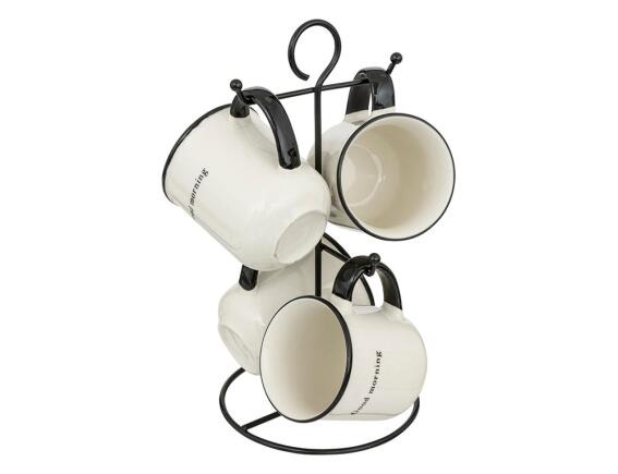 Secret de Gourmet Σετ Κούπες & Mεταλλική Βάση με χωρητικότητα 200ml - 5 τεμάχια