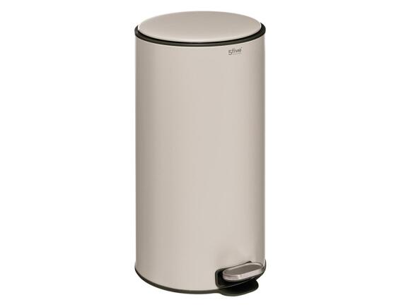 Καλάθι απορριμμάτων Delta 5five με φίλτρο άνθρακα, χωρητικότητα 30L και διαστάσεις 39x33x62cm - Clay