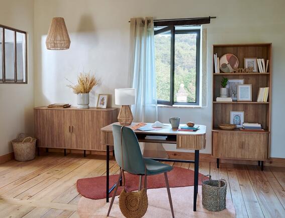 Βιβλιοθήκη Colva Atmosphera με 5 ράφια και διαστάσεις 80x40x179.5cm - Aπόχρωση Ξύλου