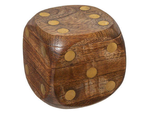 Αtmosphera Σετ Διακοσμητικό Κουτί με 5 ζάρια και διαστάσεις 6.5x6.5x6.5cm