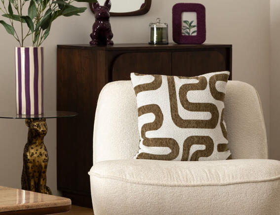 Atmosphera  Διακοσμητικό Μαξιλάρι Safina με διαστάσεις 40x40cm - Khaki Green