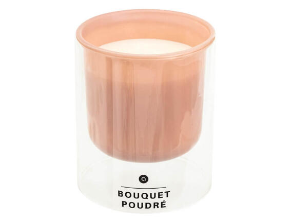 Αtmosphera Αρωματικό κερί Ilan με διάρκεια καύσης 40 ώρες, άρωμα Powdery bouquet και διαστάσεις 9x11.1cm