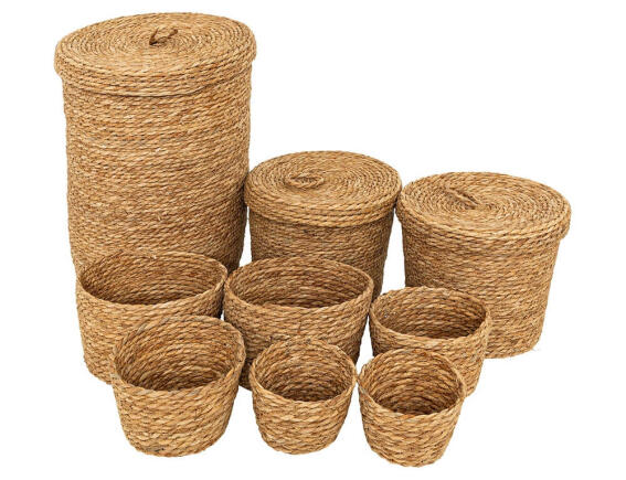 Atmosphera Σετ Διακοσμητικά Καλάθια Little cottage - 9 τεμάχια