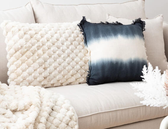 Atmosphera  Διακοσμητικό Μαξιλάρι Adriel με διαστάσεις 58x38cm - Beige