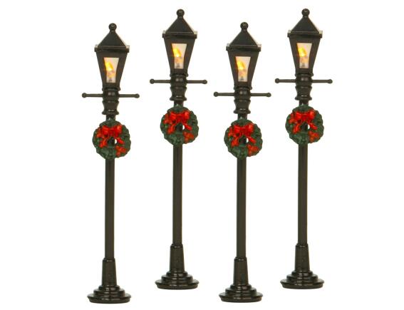 Σετ Διακοσμητική Μινιατούρα Φανάρι LuVille με φωτισμό LED και διαστάσεις 2x1.5x10.5cm - 4 τεμάχια