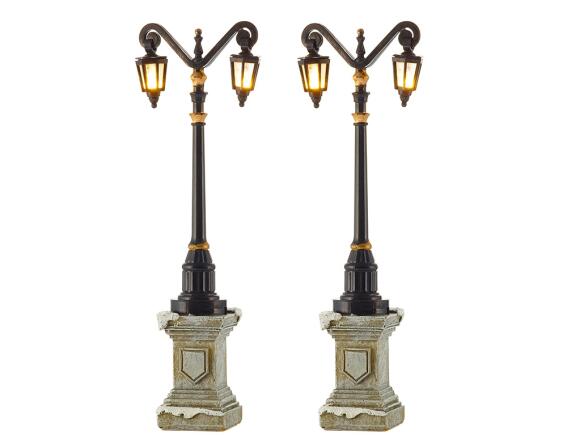 Σετ Διακοσμητική Μινιατούρα Φανάρι LuVille με φωτισμό LED και ύψος 14.5cm - 2 τεμάχια