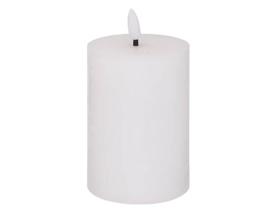 Atmosphera Διακοσμητικό Κερί LED Molia με διαστάσεις 7x7x12.5cm - White