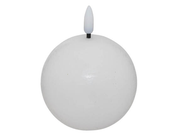 Atmosphera Διακοσμητικό Κερί LED Molia με διαστάσεις 8x8x10cm - White