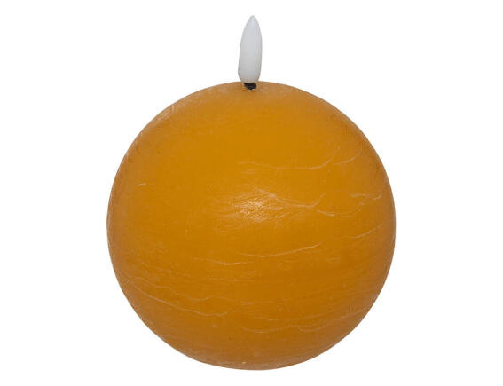 Atmosphera Διακοσμητικό Κερί LED Molia με διαστάσεις 10x10x11cm - Yellow