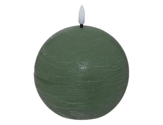 Atmosphera Διακοσμητικό Κερί LED Molia με διαστάσεις 8x8x10cm - Green