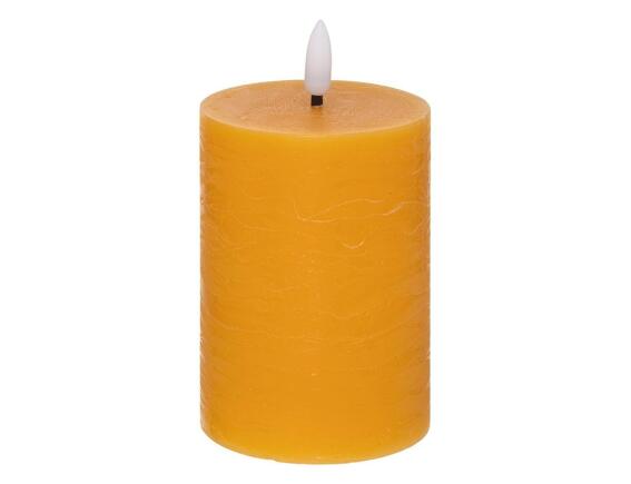 Διακοσμητικό Κερί LED Molia Atmosphera με διαστάσεις 7x7x12.5cm - Yellow