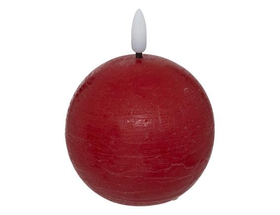 Διακοσμητικό Κερί LED Molia Atmosphera με διαστάσεις 12x12x13cm - Red