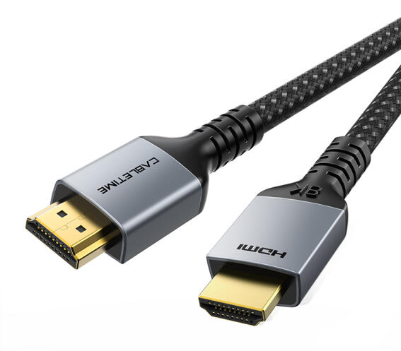 CABLETIME καλώδιο HDMI 2.1 CT-HM8K 8K/60Hz 48Gbps 28AWG 1m μαύρο